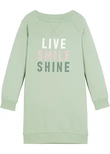 Šaty z teplákoviny z čisté organické bavlny, bonprix