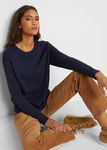 Pletený svetr s kulatým výstřihem, bonprix