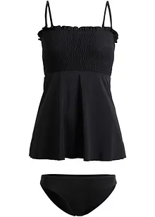 Žabičkované bandeau tankiny (2dílná souprava), bonprix