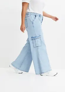 Extra široké cargo džíny, Mid Waist, bonprix