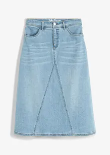 Strečová džínová sukně, High Waist, bonprix