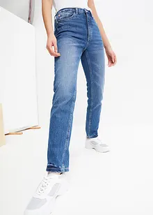 Straight džíny High Waist, malý podíl streče, bonprix