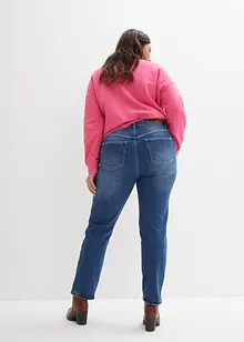 Straight džíny High Waist, malý podíl streče, bonprix