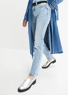 Straight džíny High Waist, malý podíl streče, bonprix