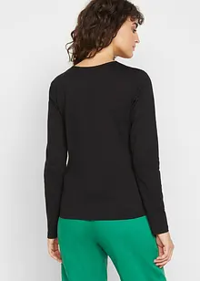 Triko s dlouhým rukávem, z čisté organické bavlny, bonprix