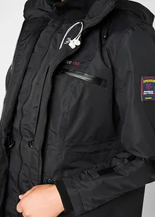 Funkční outdoorový kabát s kapucí, 2 v 1, nepromokavý, bonprix