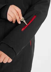 Nepromokavá strečová dlouhá softshellová bunda, bonprix