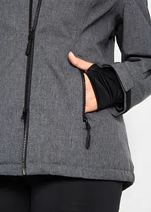 Funkční outdoorová bunda s medvídkovým flísem, nepromokavá, bonprix