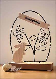 LED dekorativní předmět zajíc a nápis Frohe Ostern, bonprix