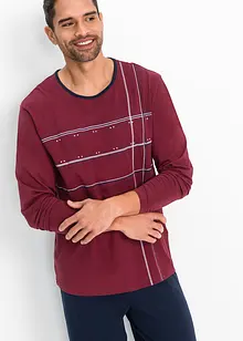 Pyžamo s bavlnou a dlouhým rukávem, bonprix