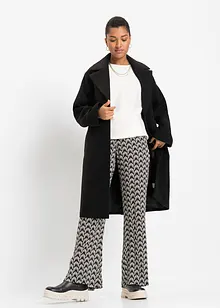 Oversize žebrovaný svetr ze směsi s viskózou, bonprix