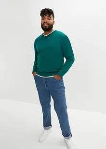 Svetr  z jemné pleteniny z měkké bavlněné směsi, bonprix