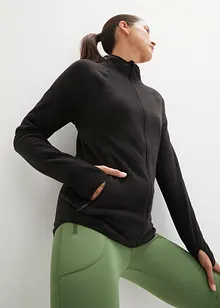 Flísová mikina s kapsami na zip, bonprix
