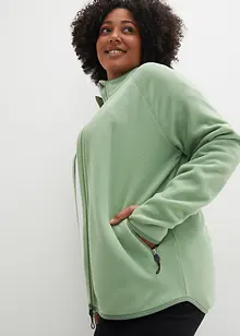 Flísová mikina s kapsami na zip, bonprix