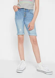 Strečové džínové šortky, Mid Waist, bonprix
