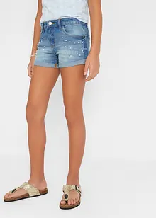 Džínové šortky Mid Waist, bonprix