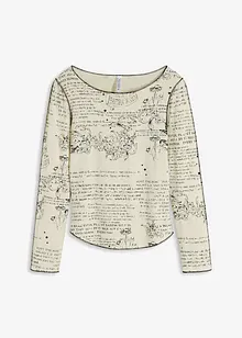 Tričko s dlouhým rukávem, z jemné viskózy, bonprix