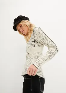 Tričko s dlouhým rukávem, z jemné viskózy, bonprix