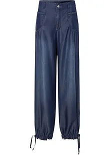 Kalhoty ze splývavého lyocellu, Wide Leg, bonprix