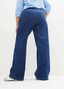 Džíny s širokými nohavicemi a pohodlným pasem, Mid Waist, bonprix