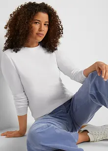 Triko s dlouhým rukávem, z čisté organické bavlny (2 ks), bonprix