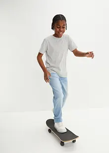 Strečové džíny s nastavitelným pasem, Loose Fit, Straight, bonprix