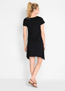 Krátké bavlněné šaty se žíhaným vláknem, bonprix