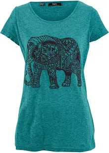 Tričko s krátkým rukávem a potiskem, z organické bavlny, bonprix