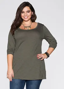 Triko s dlouhým rukávem, z čisté bavlny, bonprix