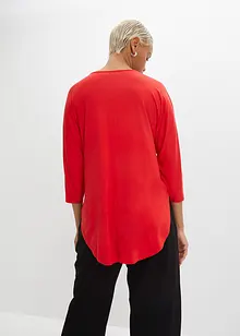 Tričko s 3/4 rukávem, ze směsi viskózy s elastanem, bonprix