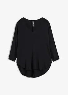 Triko s 3/4 rukávem z elastické viskózy, bonprix