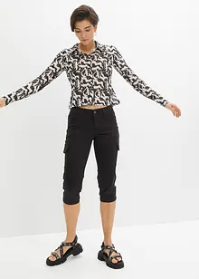 Capri kalhoty z elastické bavlněné směsi, bonprix