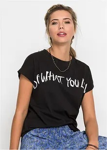 Oversize tričko z čisté bavlny, bonprix