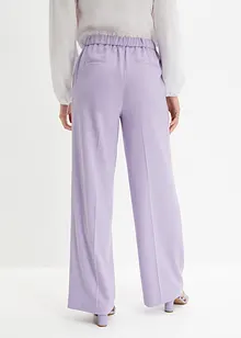 Široké kalhoty se sklady v pase, bonprix