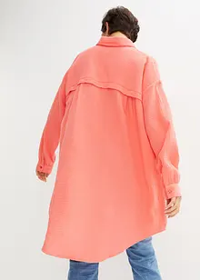 Dlouhá oversize halenka z mušelínu, bonprix