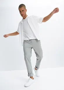 Strečové kalhoty bez zapínání,  Regular Fit, Straight, bonprix