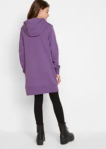 Oversized mikinové šaty z čisté organické bavlny, bonprix
