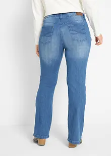 Bootcut džíny Mid Waist, strečové, bonprix