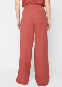 Palazzo kalhoty se lnem, bonprix