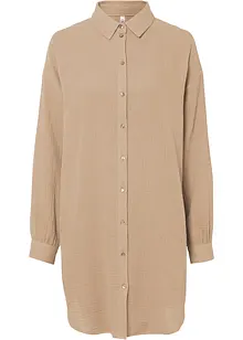 Dlouhá oversize halenka z mušelínu, bonprix