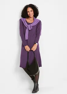 Pletené šaty s rozšiřujícím se střihem, bonprix