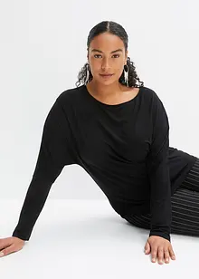 Tričko s dlouhým rukávem z měkké směsi s viskózou, bonprix