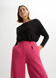 Tričko s dlouhým rukávem z měkké směsi s viskózou, bonprix