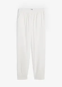 Kalhoty ze směsi bavlny a lnu, High Waist, bonprix