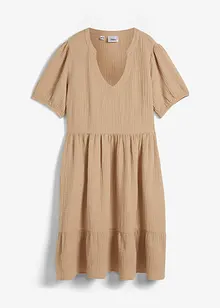 Oversize šaty z bavlněného mušelínu, bonprix