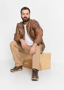 Bunda z umělé kůže, bonprix