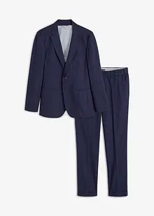 Oblek se lnem (2dílná souprava), Slim Fit, bonprix