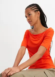 Triko Carmen z viskózové směsi, bonprix