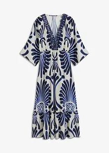 Maxi šaty ze splývavé viskózy, bonprix