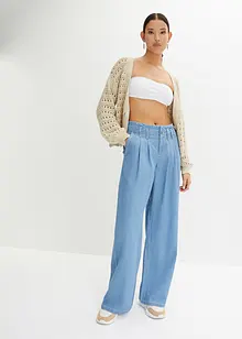 Džíny Wide Leg, Low Waist, nízký podíl streče, bonprix